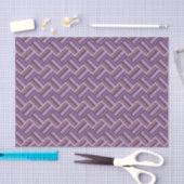 Mauve strepen diagonaal weef patroon tissuepapier (Craft)