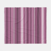 Mauve strepen fleece deken (Voorkant (Horizontaal))