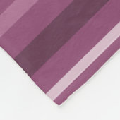 Mauve strepen fleece deken (Hoek)
