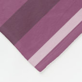 Mauve strepen fleece deken (Hoek)