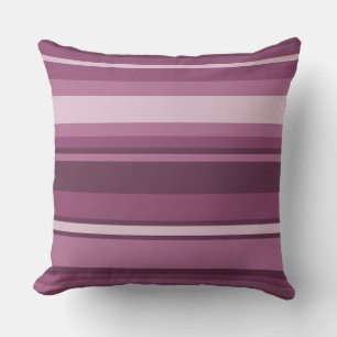 Mauve strepen kussen