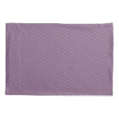 Mauve strepen met dubbel weef patroon kussensloop (Achterkant)