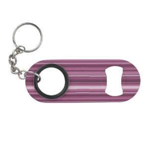 Mauve strepen mini flessenopener
