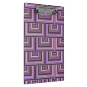 Mauve strepen patroon met vierkante schalen klembord (Rechts)