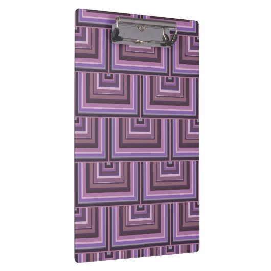 Mauve strepen patroon met vierkante schalen klembord (Rechts)