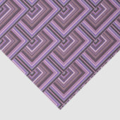 Mauve strepen patroon met vierkante schalen tissuepapier (Detail)