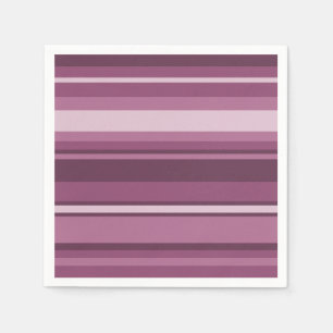 Mauve strepen servet