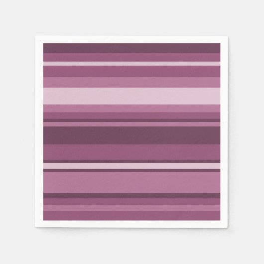 Mauve strepen servet (Voorkant)