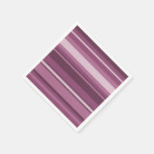 Mauve strepen servet (Hoek)
