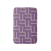 Mauve strips-weefpatroon badmat (Voorkant Verticaal)