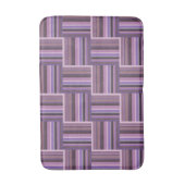Mauve strips-weefpatroon badmat (Voorkant Verticaal)