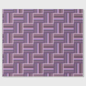 Mauve strips-weefpatroon cadeaupapier (Vlak)
