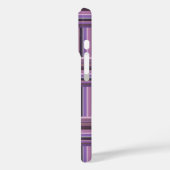 Mauve strips-weefpatroon Case-Mate iPhone case (Achterkant / Links)
