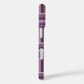 Mauve strips-weefpatroon Case-Mate iPhone case (Achterkant / Rechts)