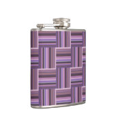 Mauve strips-weefpatroon heupfles (Rechts)