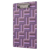 Mauve strips-weefpatroon klembord (Links)