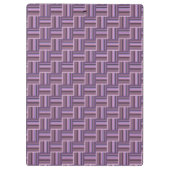 Mauve strips-weefpatroon klembord (Achterkant)