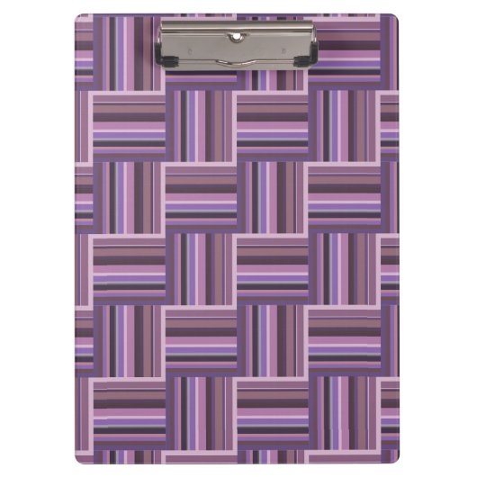 Mauve strips-weefpatroon klembord (Voorkant)