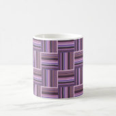 Mauve strips-weefpatroon koffiemok (Center)