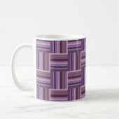 Mauve strips-weefpatroon koffiemok (Links)