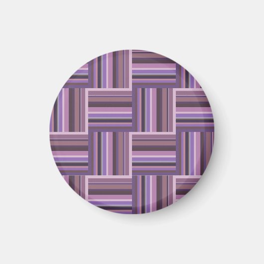 Mauve strips-weefpatroon magneet (Voorkant)