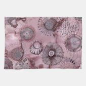 Mauve Swirly Kitchen Towel Theedoek (Horizontaal)