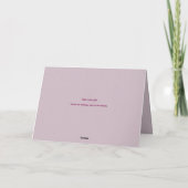 MAUVE SYMPATHY CARD BEDANKKAART (Achterkant)