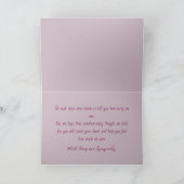 MAUVE SYMPATHY CARD BEDANKKAART (Binnen)