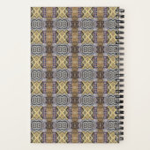 Mauve Tan Brown Geometric Seamless Patroon Notitieboek (Achterkant)