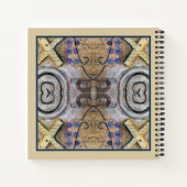 Mauve Tan Brown Geometric Seamless Patroon Notitieboek (Achterkant)