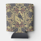 Mauve, Tan & Grey Crow & Dragonfly Floral Blikjeskoeler (Achterkant)