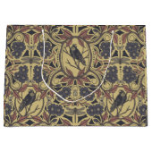 Mauve, Tan & Grey Crow & Dragonfly Floral Groot Cadeauzakje (Voorkant)