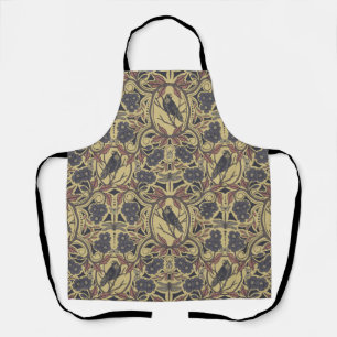 Mauve, Tan & Grey Crow & Dragonfly Floral Schort