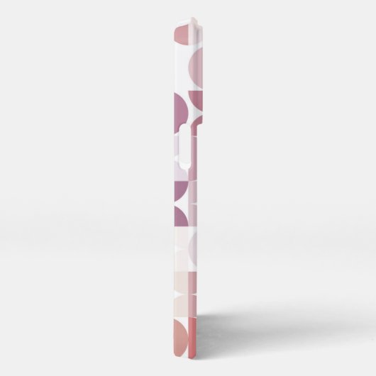 Mauve Taupe Blush Roze Mideeuwse cirkels Patroon iPhone Hoesje (Rechterkant)