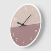 Mauve Taupe Cream Kitchen Clocks Grote Klok (Hoek)