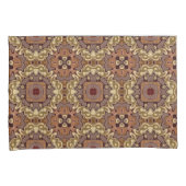 Mauve Taupe Ochre Tan Brown Bohemian Bali Art Kussensloop (Voorkant-Rechts)