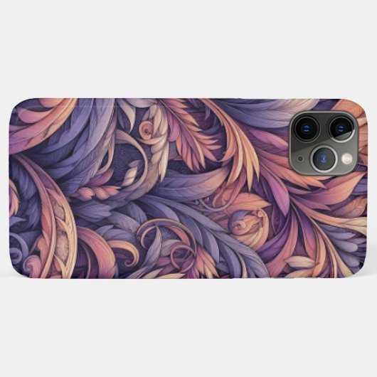 Mauve Taupe Roze Violet Paarse Paisley Pattern Case-Mate iPhone Case (Achterkant (horizontaal))