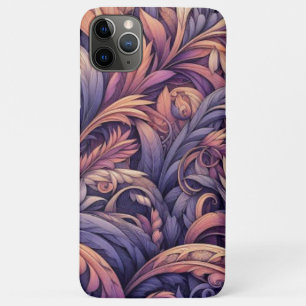 Mauve Taupe Roze Violet Paarse Paisley Pattern Case-Mate iPhone Case