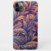 Mauve Taupe Roze Violet Paarse Paisley Pattern iPhone Hoesje (Achterkant)