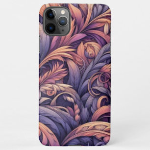 Mauve Taupe Roze Violet Paarse Paisley Pattern iPhone 11Pro Max Hoesje