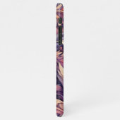 Mauve Taupe Roze Violet Paarse Paisley Pattern iPhone Hoesje (Linkerkant)