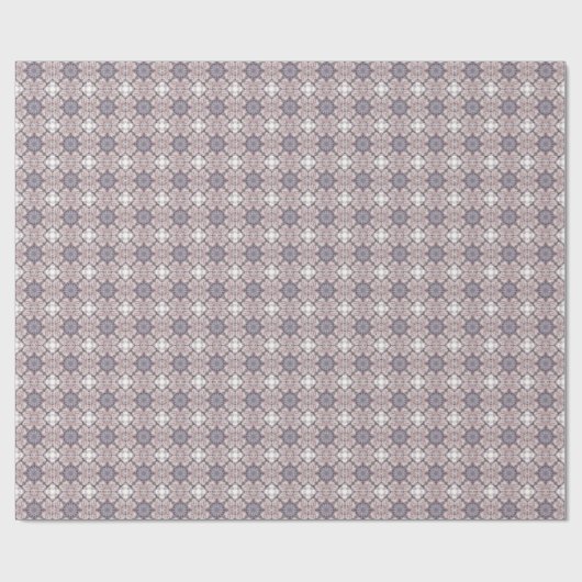  Mauve Tegel Pattern Gift Wrap Cadeaupapier (Vlak)