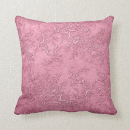 Mauve Texture Vines Floral Pink Victoriaans Kussen
