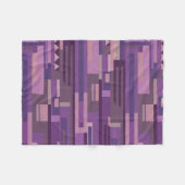 Mauve tonen abstracte geometrische vormen van het  fleece deken (Voorkant (Horizontaal))