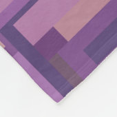Mauve tonen abstracte geometrische vormen van het  fleece deken (Hoek)