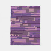 Mauve tonen abstracte geometrische vormen van het  fleece deken (Voorkant)