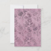  Mauve Uilen Gotische Bruiloft RSVP Kaartje (Achterkant)