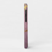 Mauve Vergulde Marmer met Fleur de lis Case-Mate iPhone Case (Achterkant/links)