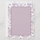 Mauve vintage bloemmotief kaart (Voorkant)
