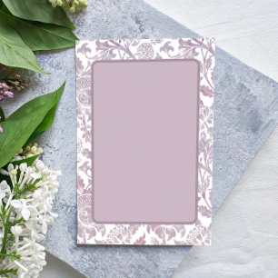 Mauve Vintage Botanisch Patroon Post-it® Notes